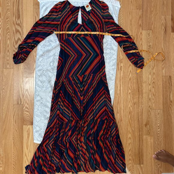 FARM RIO Sunset Stripe Maxi Dress In Multi - Picture 4 of 4